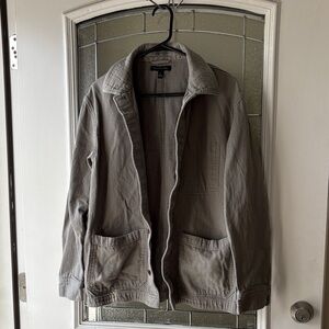 Banana Republic Men's Light Gray Shirt Jacket